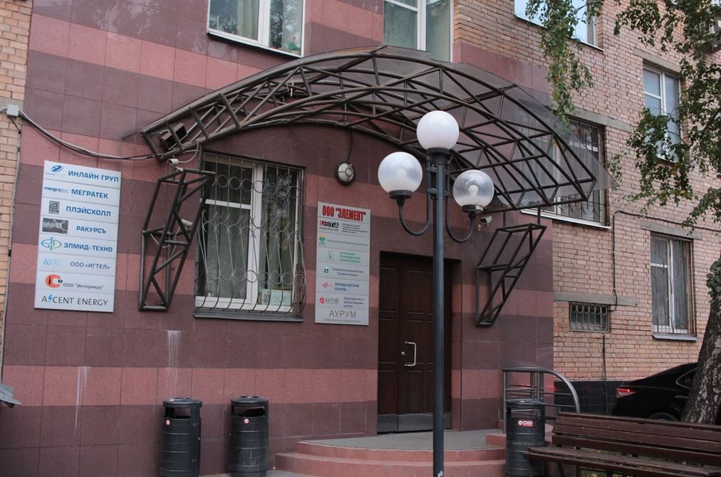 фасад дома, здание по адресу г Москва, Хорошёвское шоссе, д 38 к 1