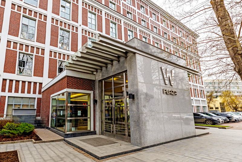 фасад дома, здание по адресу г Москва, Варшавское шоссе, д 1 стр 2 