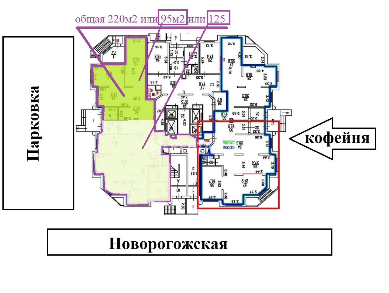 Помещение свободного назначения в «Новорогожская, 20» - г Москва, ул  Новорогожская, д 20 - аренда и продажа коммерческой недвижимости на Рентавик