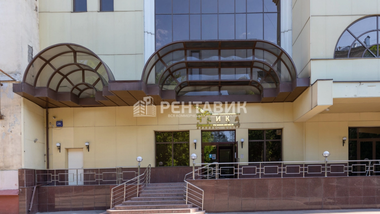 фасад дома, здание по адресу г Москва, пер Тишинский Ср., д 28