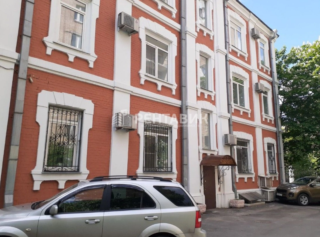 фасад дома, здание по адресу г Москва, Гагаринский пер, д 29